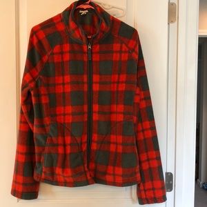 Merona Plaid Fleece Jacket